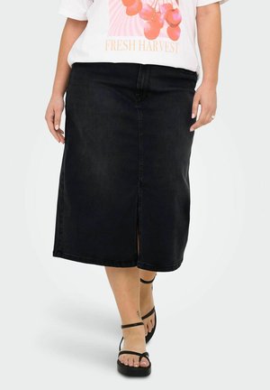 CARROSE - Jupe en jean - washed black