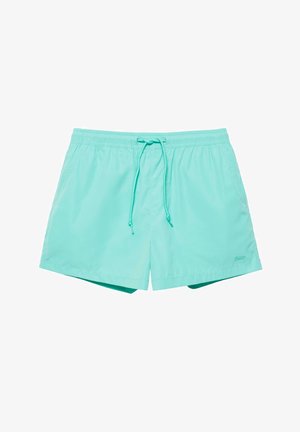 PULL&BEAR, BASIC - SWIMMING TRUNKS - Fürdőnadrág - neon blue