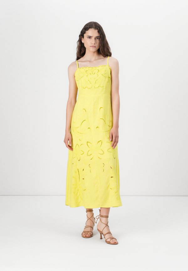 EMBROIDERY MAXI DRESS - Maxikleid - limeade