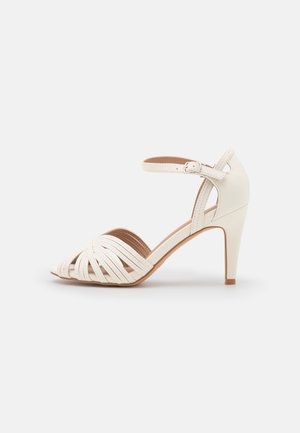 Sandalen met hoge hak - white