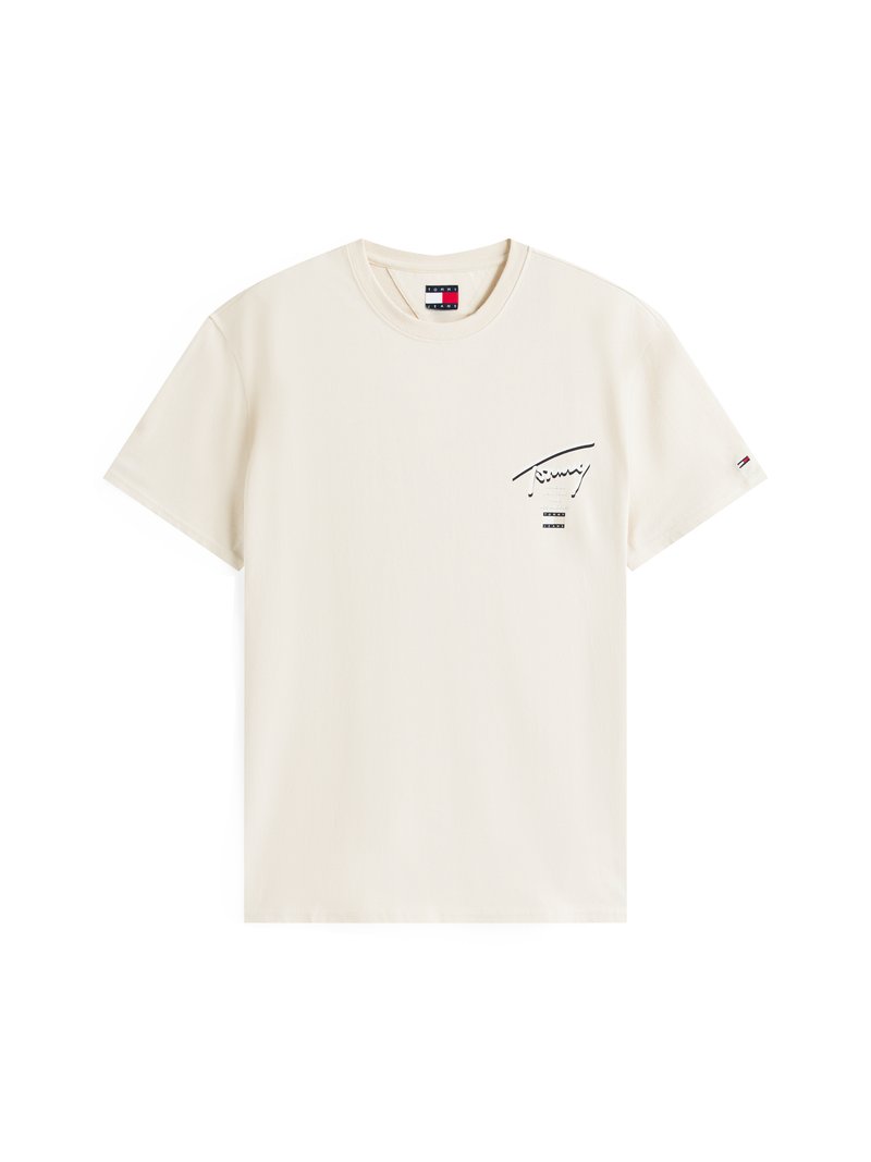 Tommy Jeans T-shirt print zandkleur