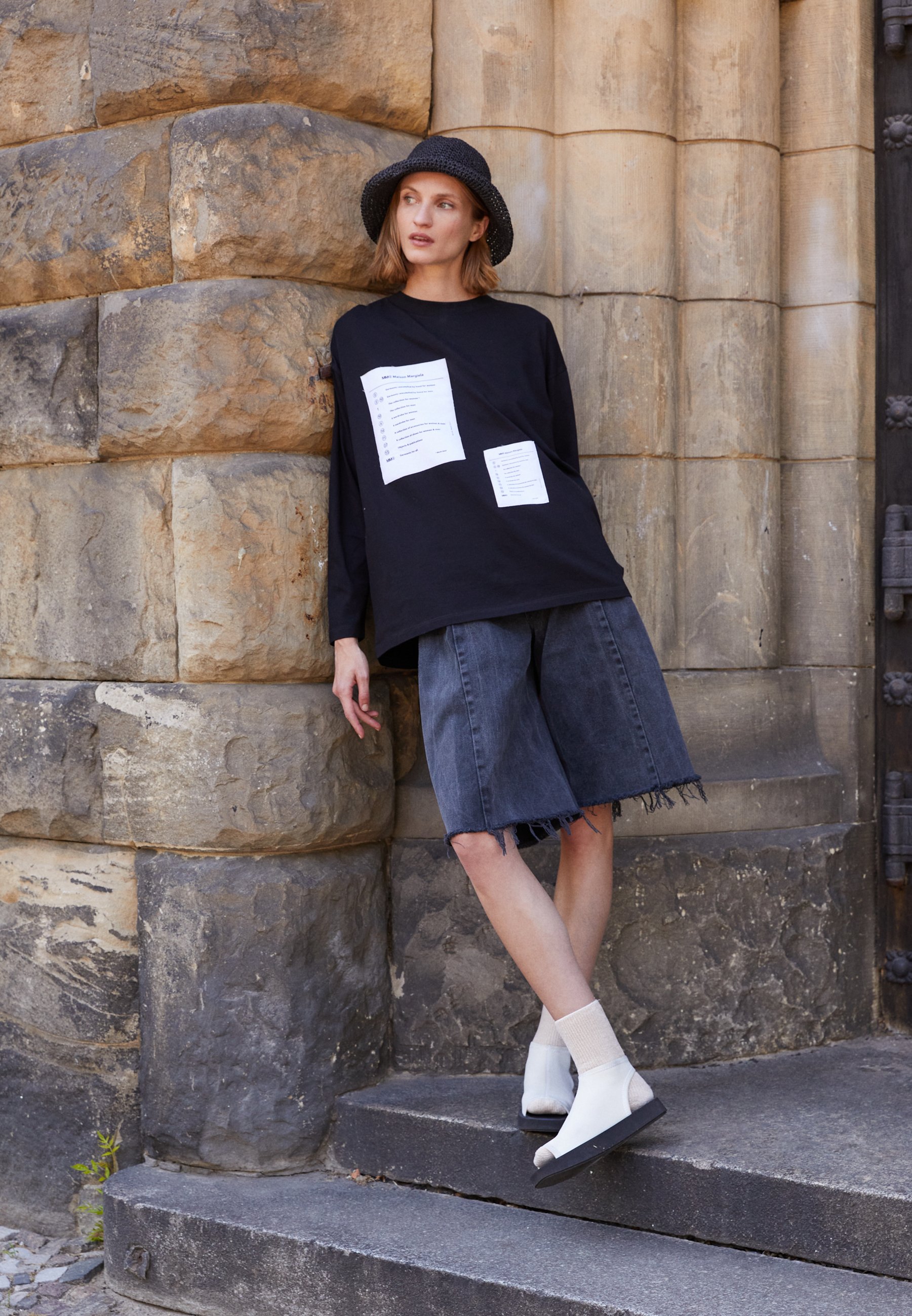 MM6 Maison Margiela Longsleeve - black/zwart - Zalando.nl