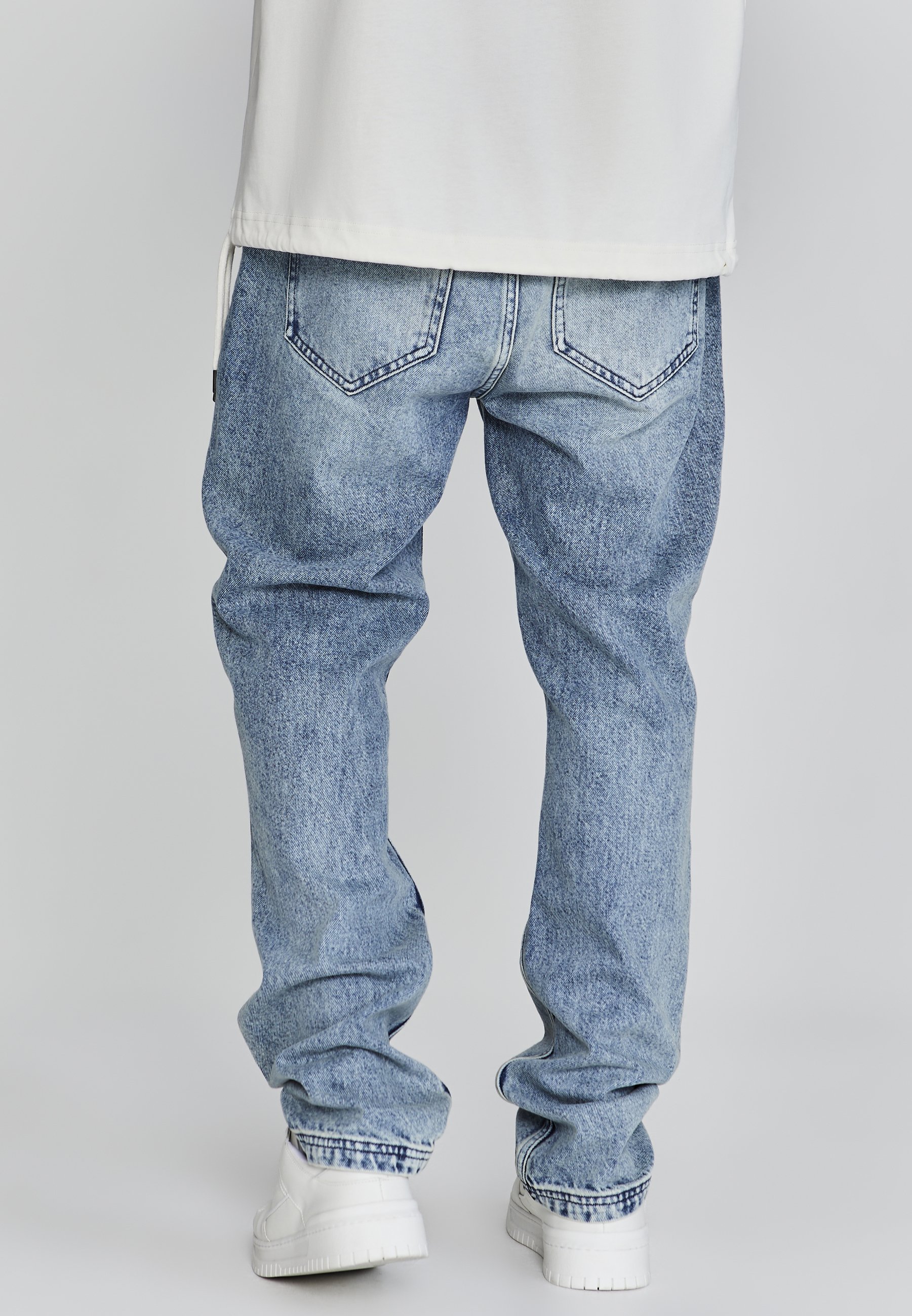 SIKSILK STRAIGHT FIT - Straight leg jeans - blue - Zalando.ie