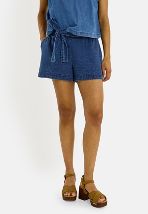 Grain de Malice, SHORT GAZE DE COTON EFFET DENIM - Shorts vaqueros - stone
