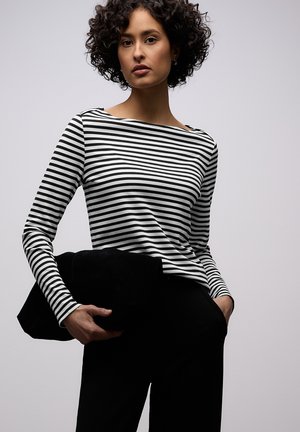 GESTREIFTES  - Langærmet T-shirt - schwarz