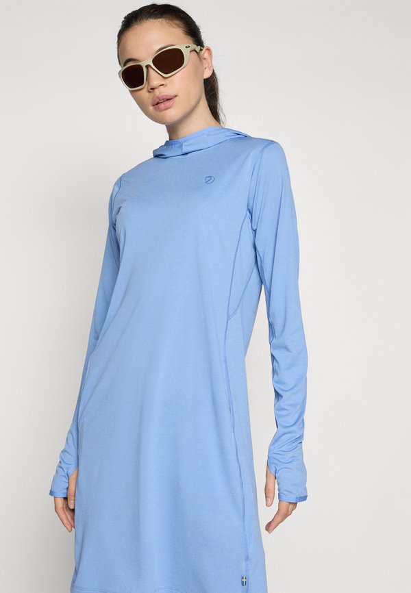 ABISKO SUN HOODIE DRESS - Jersey dress - ultramarine3