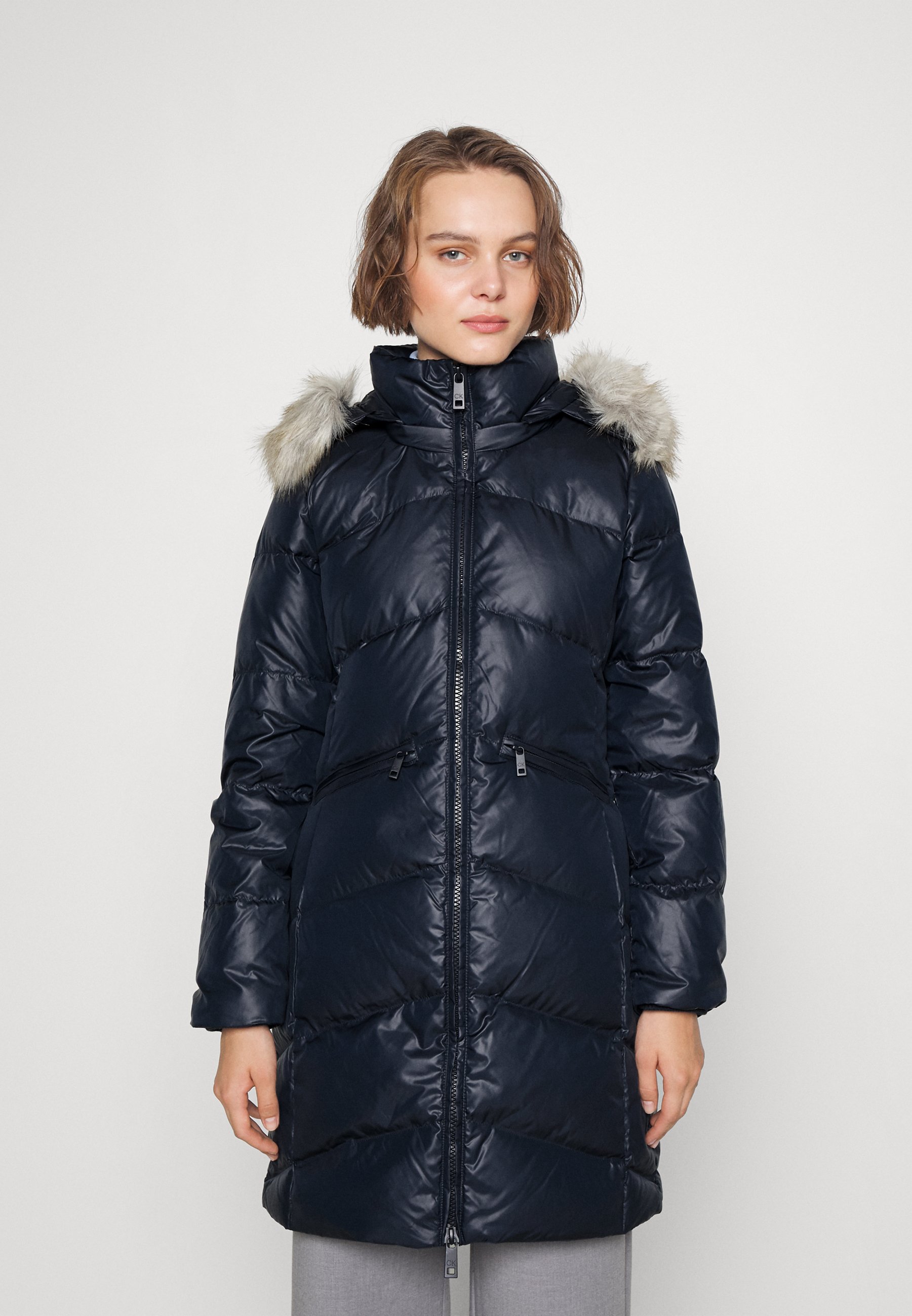 calvin klein essential real coat