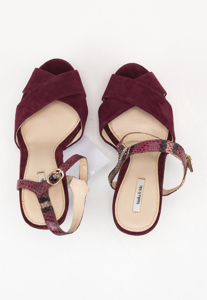 Bimba Y Lola Sandalias de tacón red/burdeos (Segunda mano