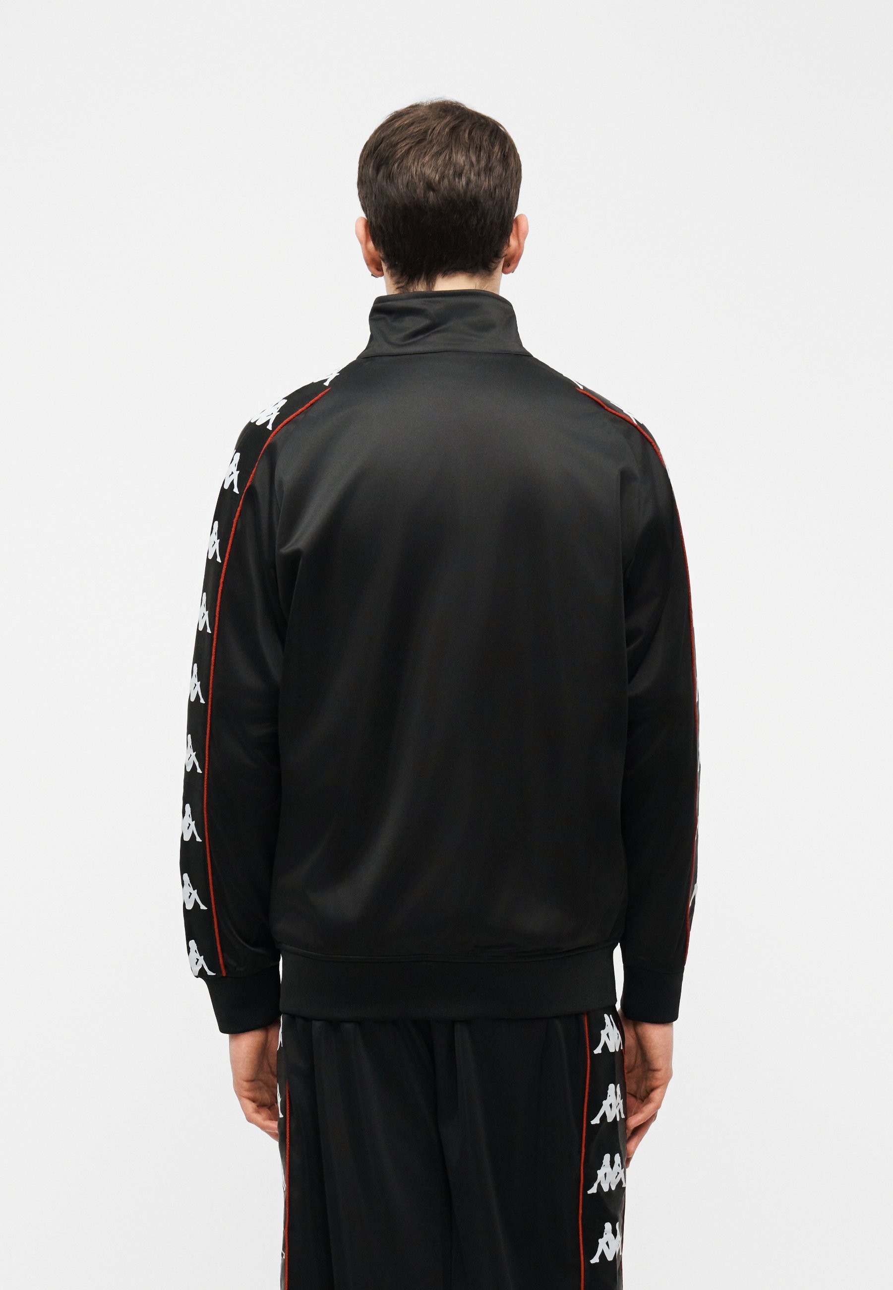 Kappa AUTHENTIC WILLIAM UNISEX - Zip-up sweatshirt - black/white