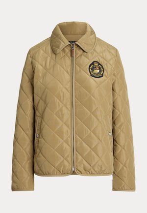 Lauren Ralph Lauren Petite, CREST PATCH DIAMOND QUILTED JACKET - Jachetă subțire - birch tan