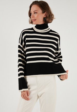 Jumper - ecru black