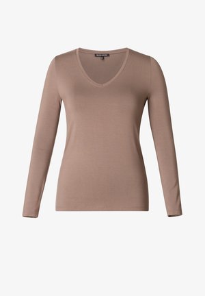 BASE LEVEL CURVY ALIZE - Longsleeve - dark taupe