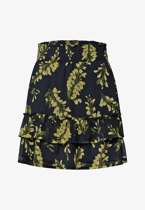 Street One Studio, KNEE-LENGTH CHIFFON SKIRT WITH PRINT - A-line skirt - maritime blue