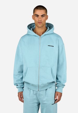 LOGO - Hoodie - washed frost blue black