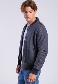 Freaky Nation JANNIK - Giacca di pelle - retro blue