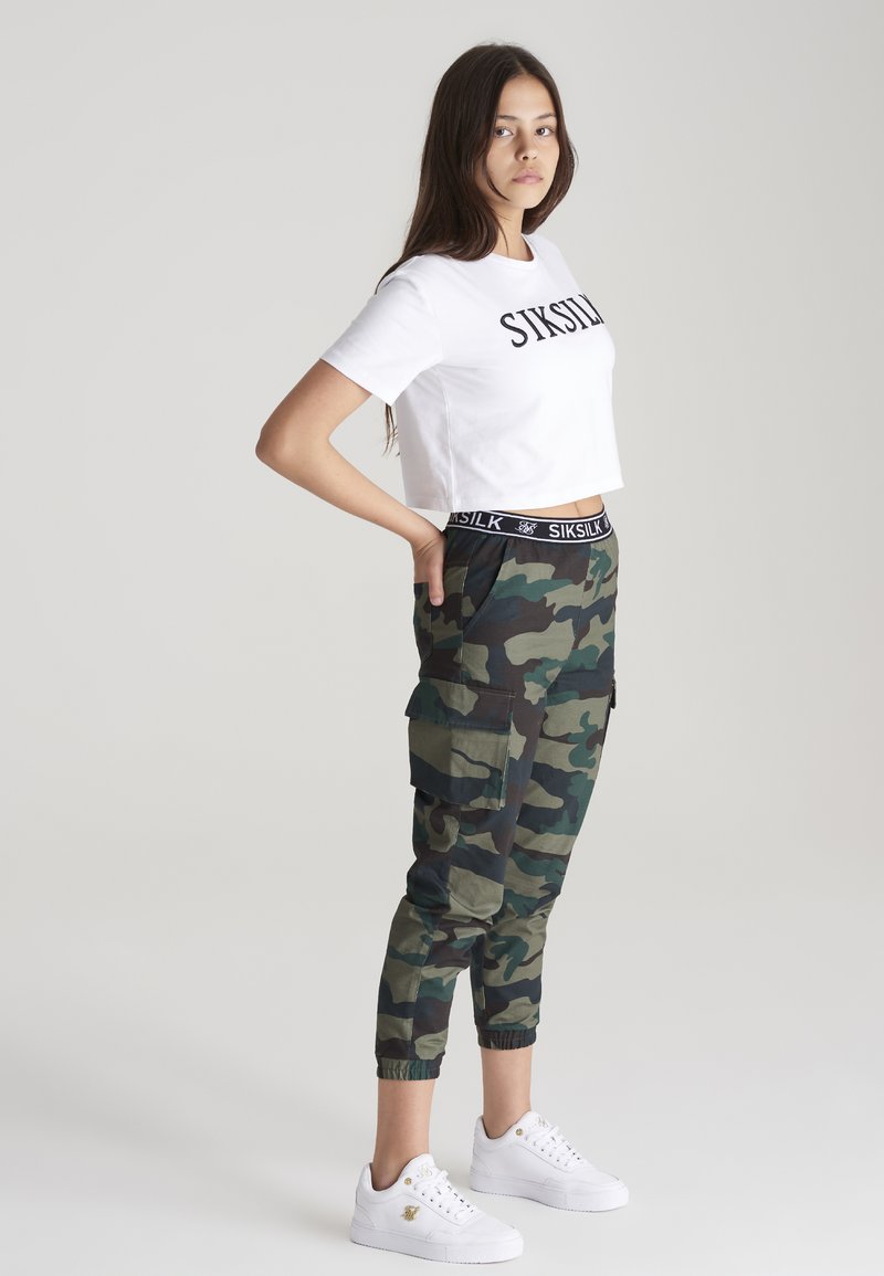 Kinder Stoffhosen | SIKSILK Cargohose camo/khaki - XT81481 Kinder Stoffhosen | SIKSILK Cargohose camo/khaki - XT81481