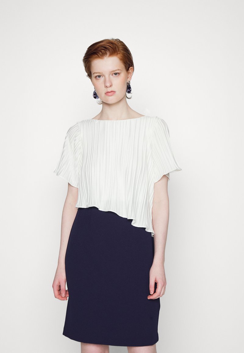 Damen Kleider | DKNY OVERLAY SHEATHEtuikleidivory/spring navy/offwhite - RP49989 Damen Kleider | DKNY OVERLAY SHEATHEtuikleidivory/spring navy/offwhite - RP49989