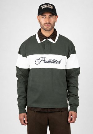 PROHIBITED, BACK IN THE DAYS POLO UNISEX - Langærmet T-shirt - forest green