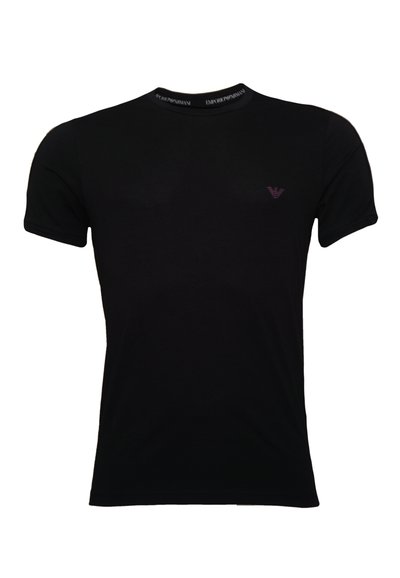 Emporio Armani KURZARM - Print T-shirt - schwarz