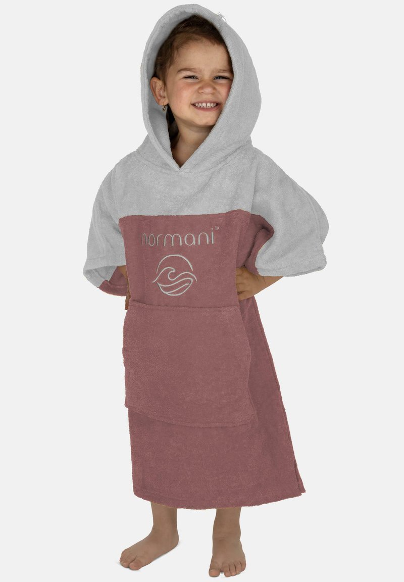 Normani PONCHO 2-5 JAHRE - Bademantel - rosa