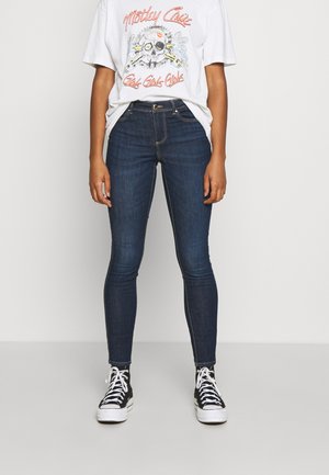 ONLWAUW LIFE MID - Jeans Skinny Fit - dark blue denim