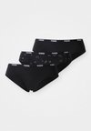 WOMEN HIPSTER 3 PACK - Kratke gaće - black