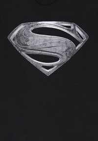 Henry Tiger DC JUSTICE LEAGUE MOVIE SUPERMAN LOGO - Triko s potiskem - black