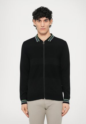 CARDIGAN ZIP THRU - Cardigan - black