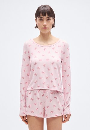 LIQUID COZY LONG SLEEVE SHORTIE FEMME - Σετ πιτζάμας - pink