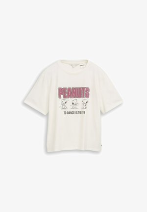 TOM TAILOR, PEANUTS BOXY T-SHIRT - T-shirt imprimé - off white
