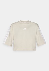 T-shirt med print - alumina/white
