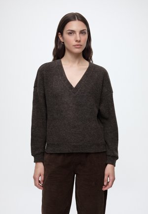ONLY, ONLJACKIE V NECK  - Jersey de punto - bracken/melange