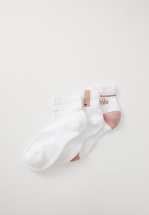 3 PACK - Sportsstrømper - white/particle pink/black