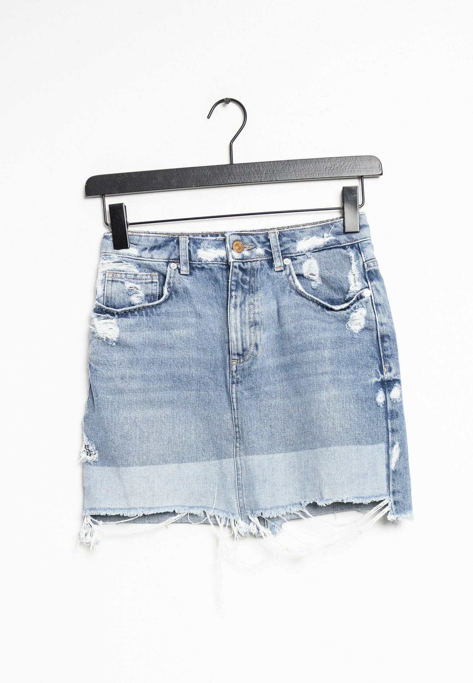 Mango Jupe en jean blue/bleu (Seconde main) ZALANDO