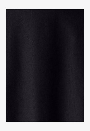 Tissu noir, texture tissée, surface lisse, couleur uniforme, sans motifs ni accents visibles. Convient à divers usages vestimentaires ou de rembourrage.