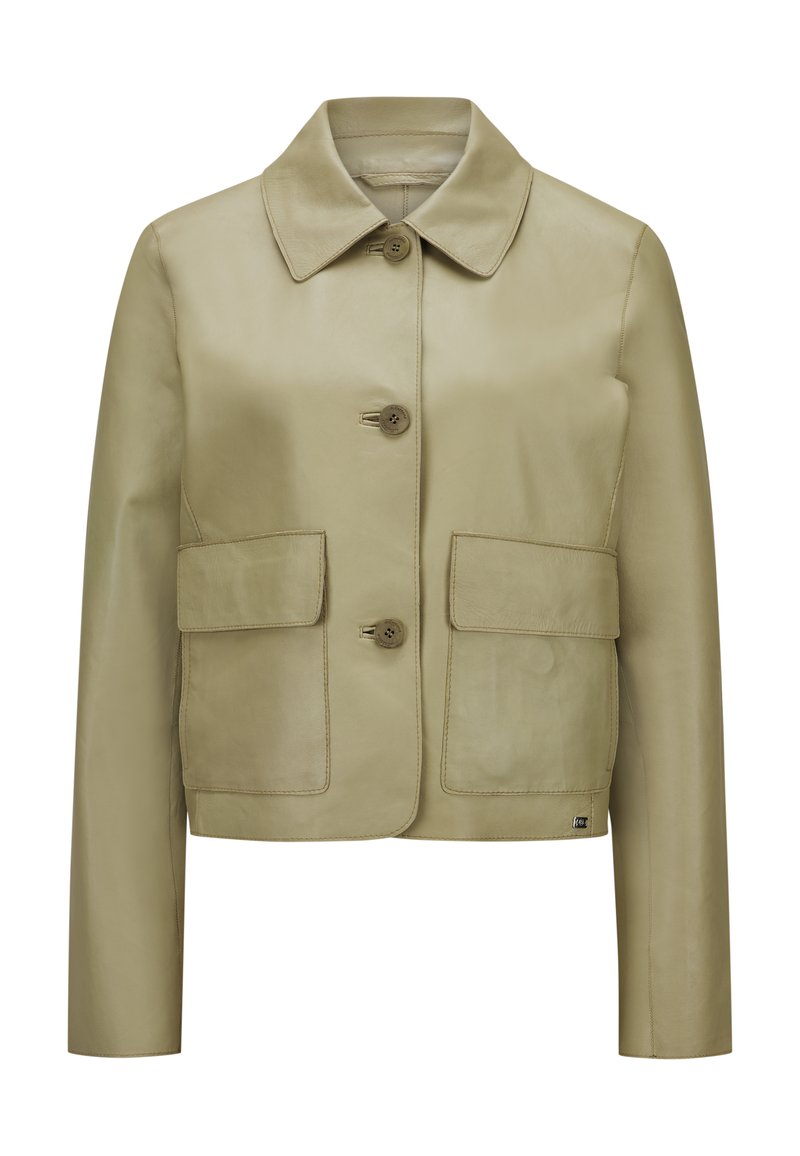 Milestone MSLILLY - Lederjacke - hell khaki