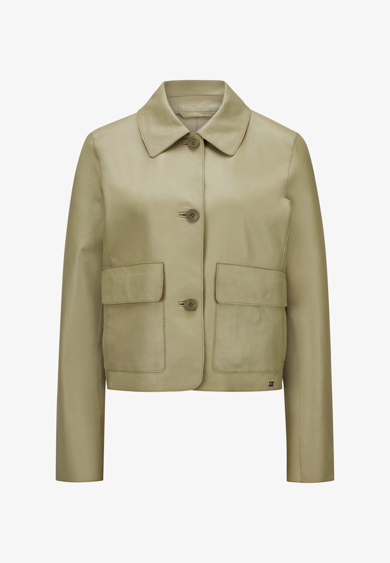 Milestone MSLILLY - Lederjacke - hell khaki