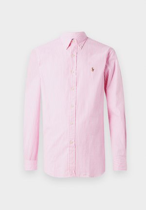 Polo Ralph Lauren CUSTOM FIT STRIPED SHIRT - Camisa - new rose/white
