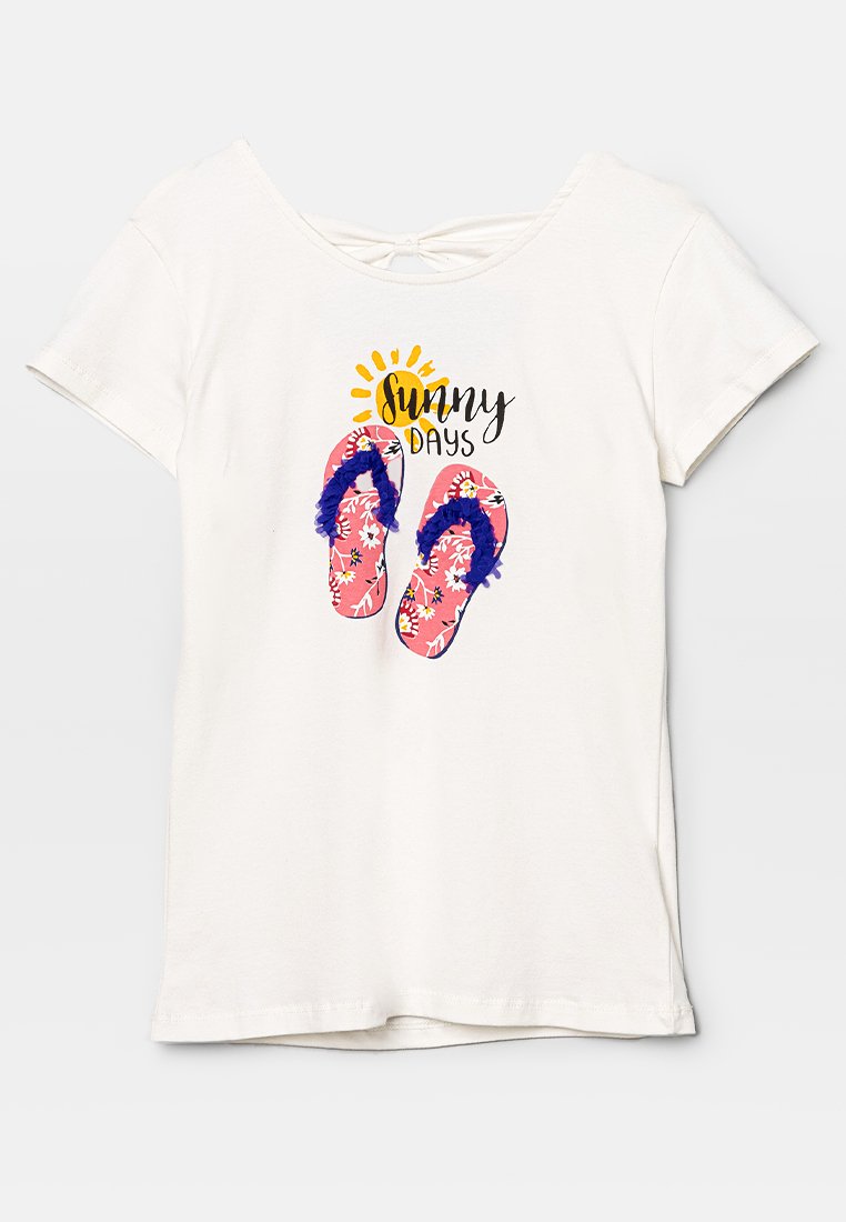 happy girls T-shirt print crème happy girls T-shirt print crème