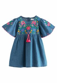 Next KAFTAN REGULAR FIT - Denim dress - blue denim