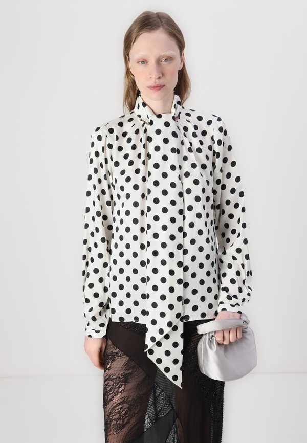 BREEZY DOT TIE NECK SHIRT - Button-down blouse2
