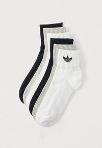SOCKS UNISEX 6 PACK - Ponožky - white/medium grey heather/black