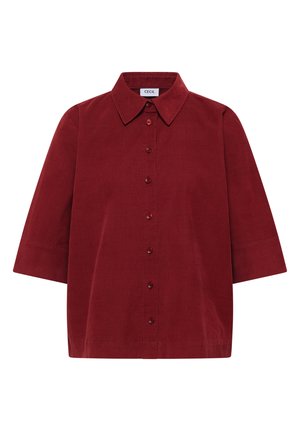 Cecil, KURZARM HEMDBLUSE IN UNIFARBE - Blusa - russet red