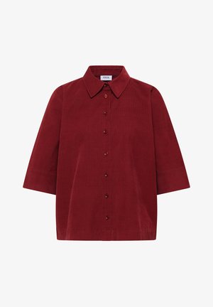 Cecil, KURZARM HEMDBLUSE IN UNIFARBE - Blusa - russet red