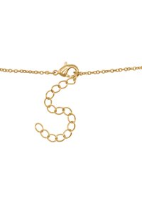 Collana a catena placcata in oro con un design distintivo a link a forma di S e un distintivo gancio a moschettone testurizzato, caratterizzata da anelli tondi di dimensioni variabili.