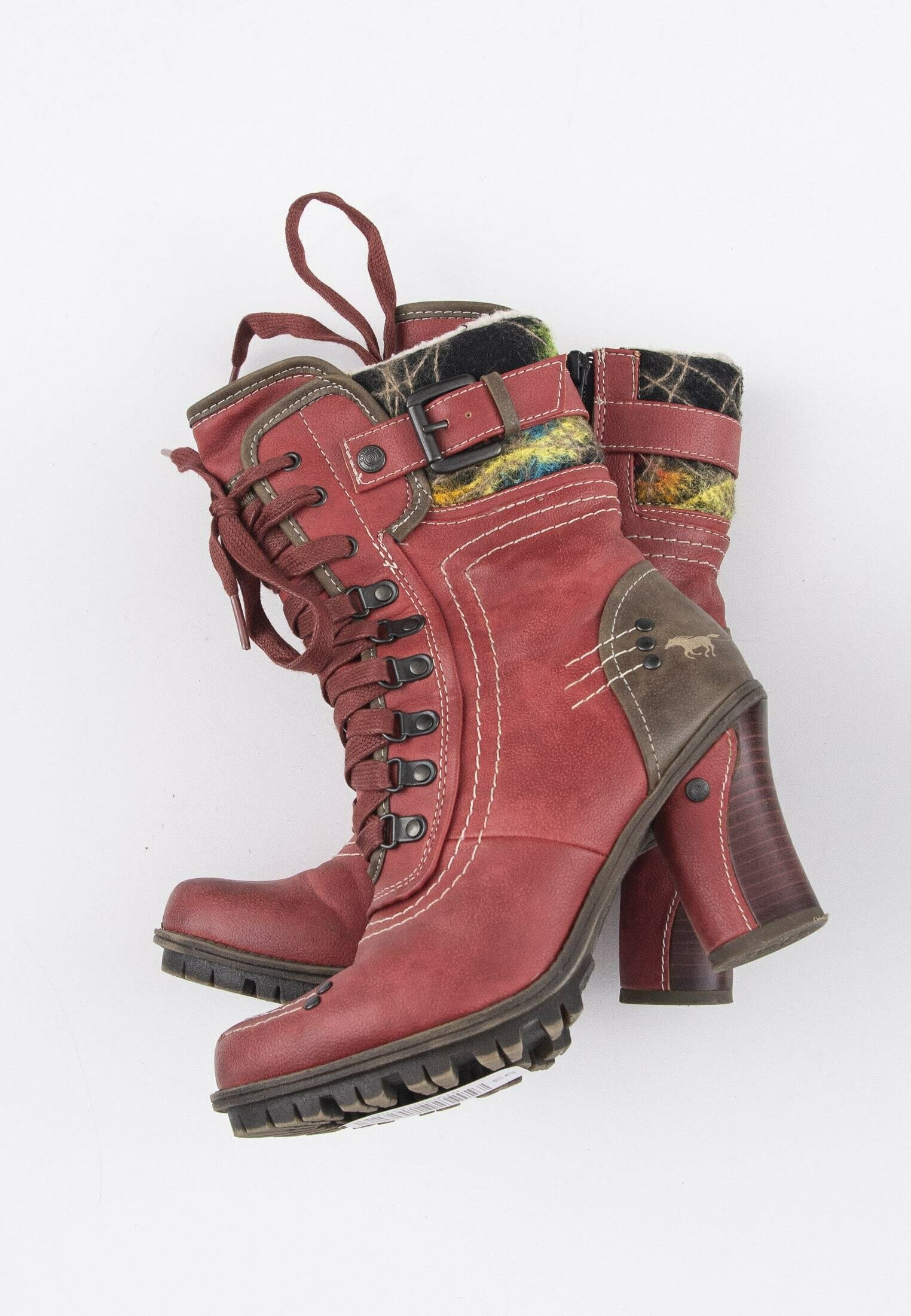 Mustang Botas con cordones - red/rojo - Zalando.es