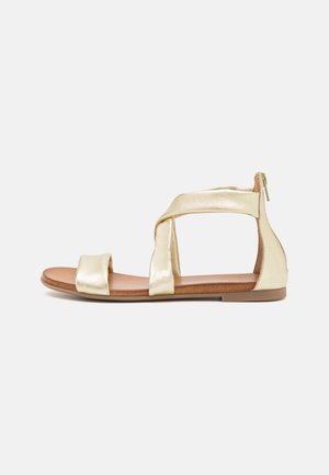 LEATHER - Sandals - gold