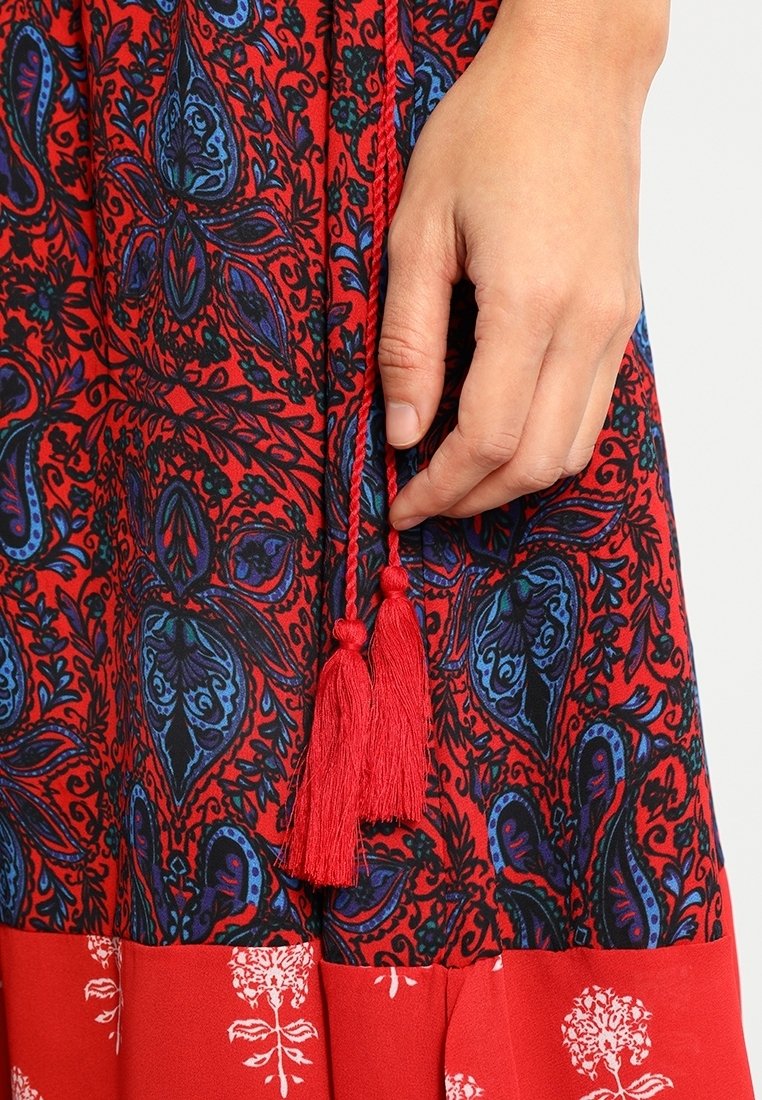 Desigual Red and Blue Patterned Fabric Desigual Button-down blouse - red - Zalando.ie main image 3