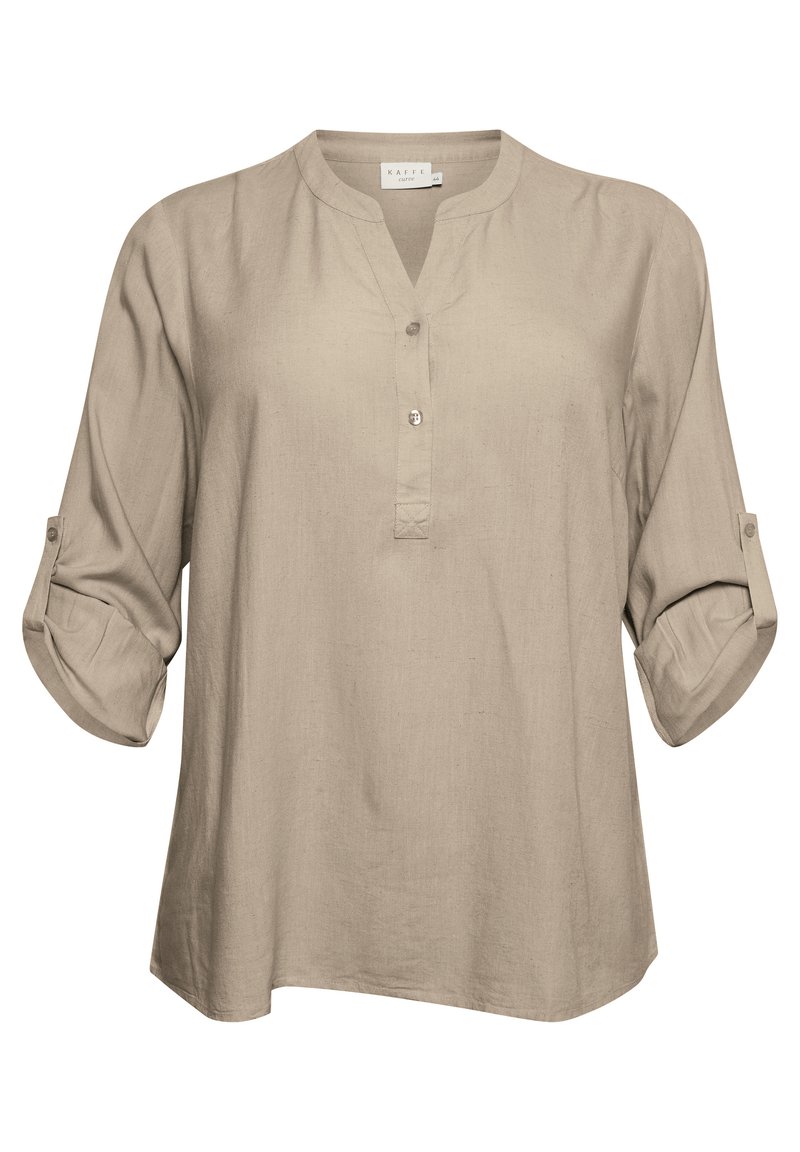 Kaffe Curve Blouse zandkleur Kaffe Curve Blouse zandkleur