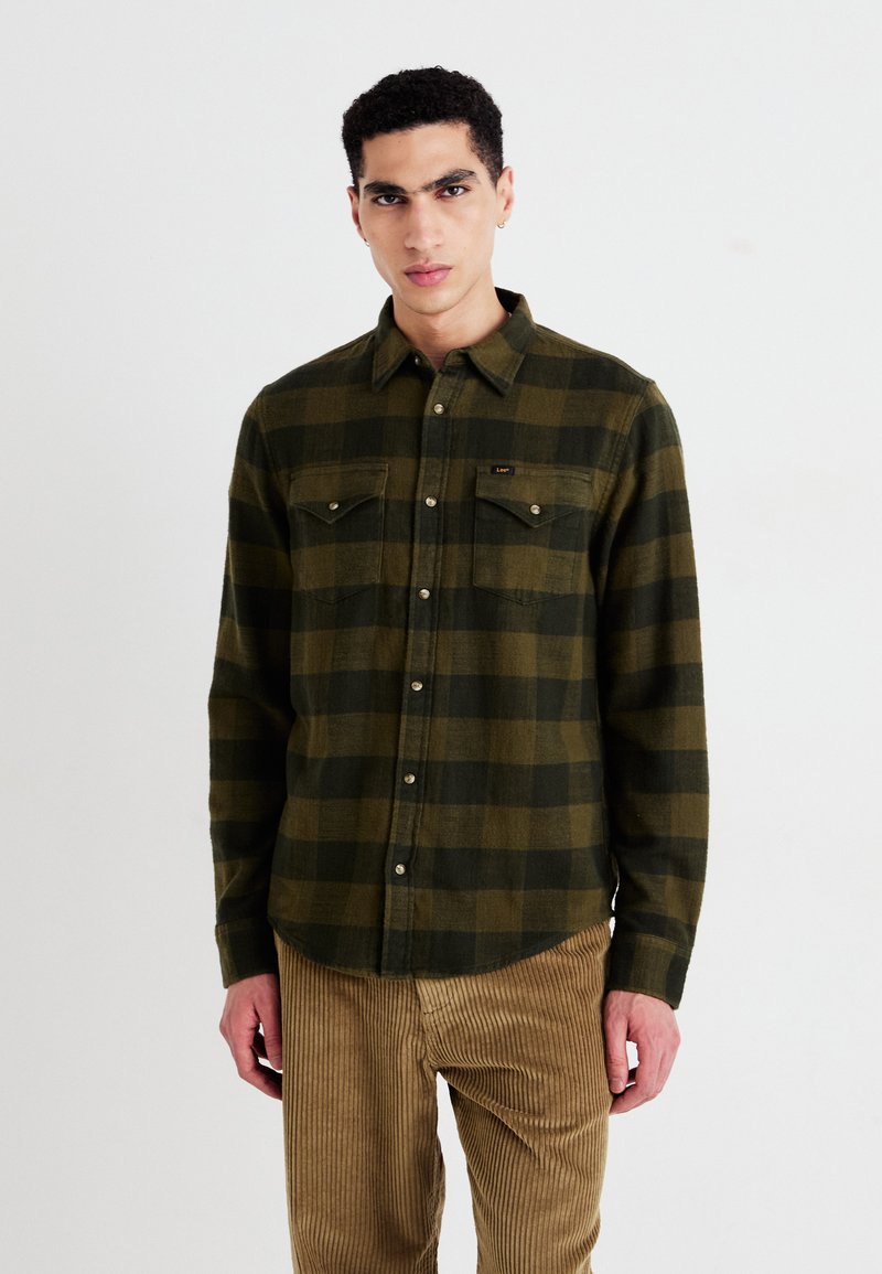 Lee CLEAN WESTERN - Cămașă - army green